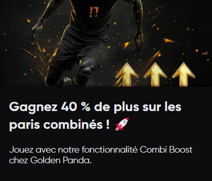 Joueur de football avec flèches pour boost de paris combinés