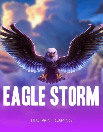 Eagle Storm slot with flying eagle and sunset sky