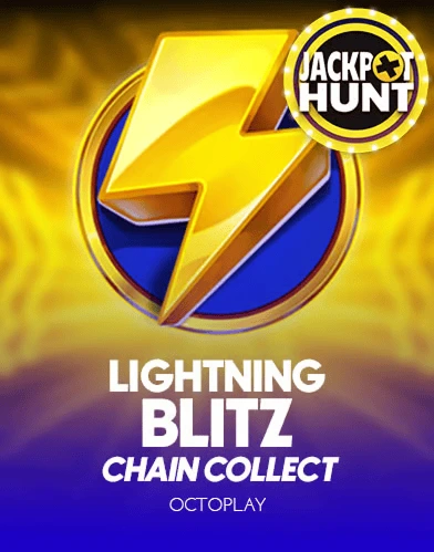 Lightning Blitz slot with lightning and Jackpot Hunt tag
