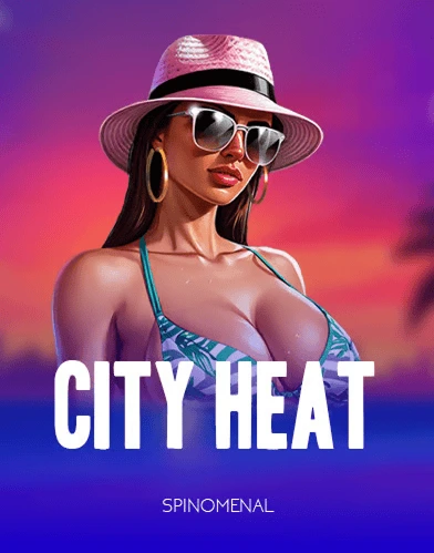City Heat slot with woman in sunglasses by Spinomenal